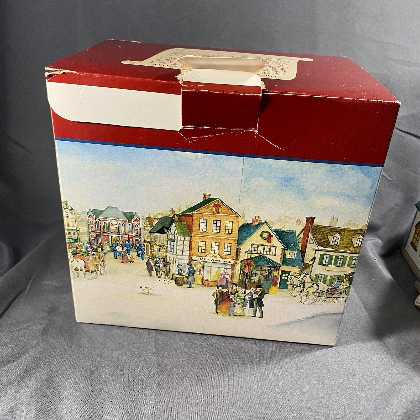 LEMAX Vail Village Porcelain Lighted House 1995 St. Luke’s Church Stained Glass