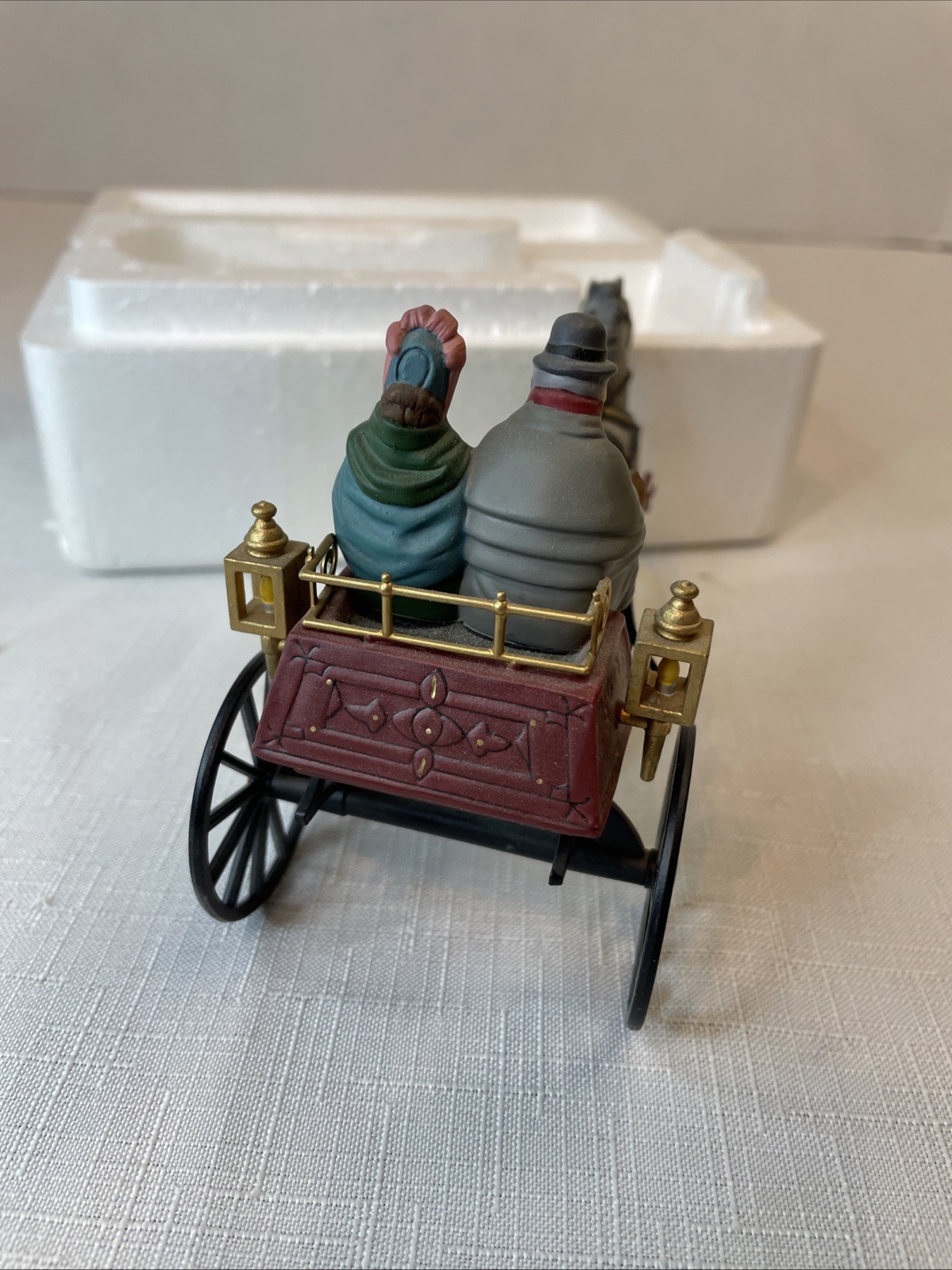Dept 56 Heritage Dickens Village Collection Red Christmas Sulky #58401
