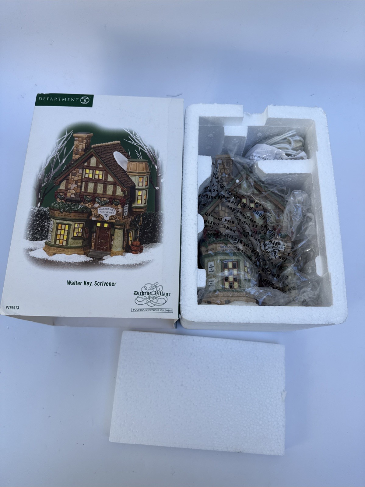 Dept 56 Walter Key Scrivener 799913 Dickens Village Christmas 2007 Retired