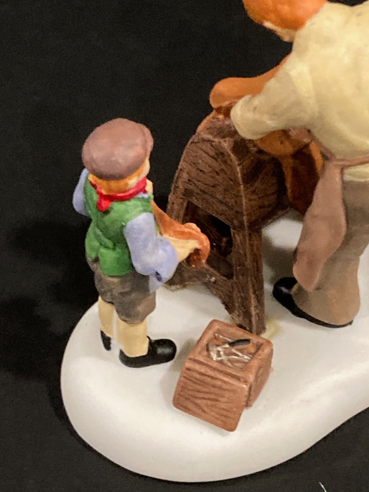 Dept 56 Dickens Village Master & Apprentice Saddle Making Retired #799949