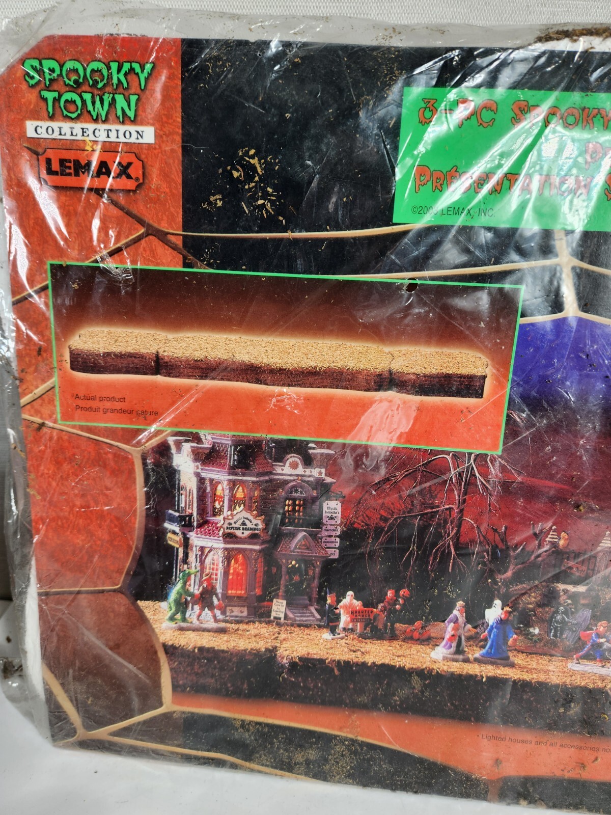 Lemax Spooky Town 3 Piece Display Platform Halloween Landscape Accents Foam New