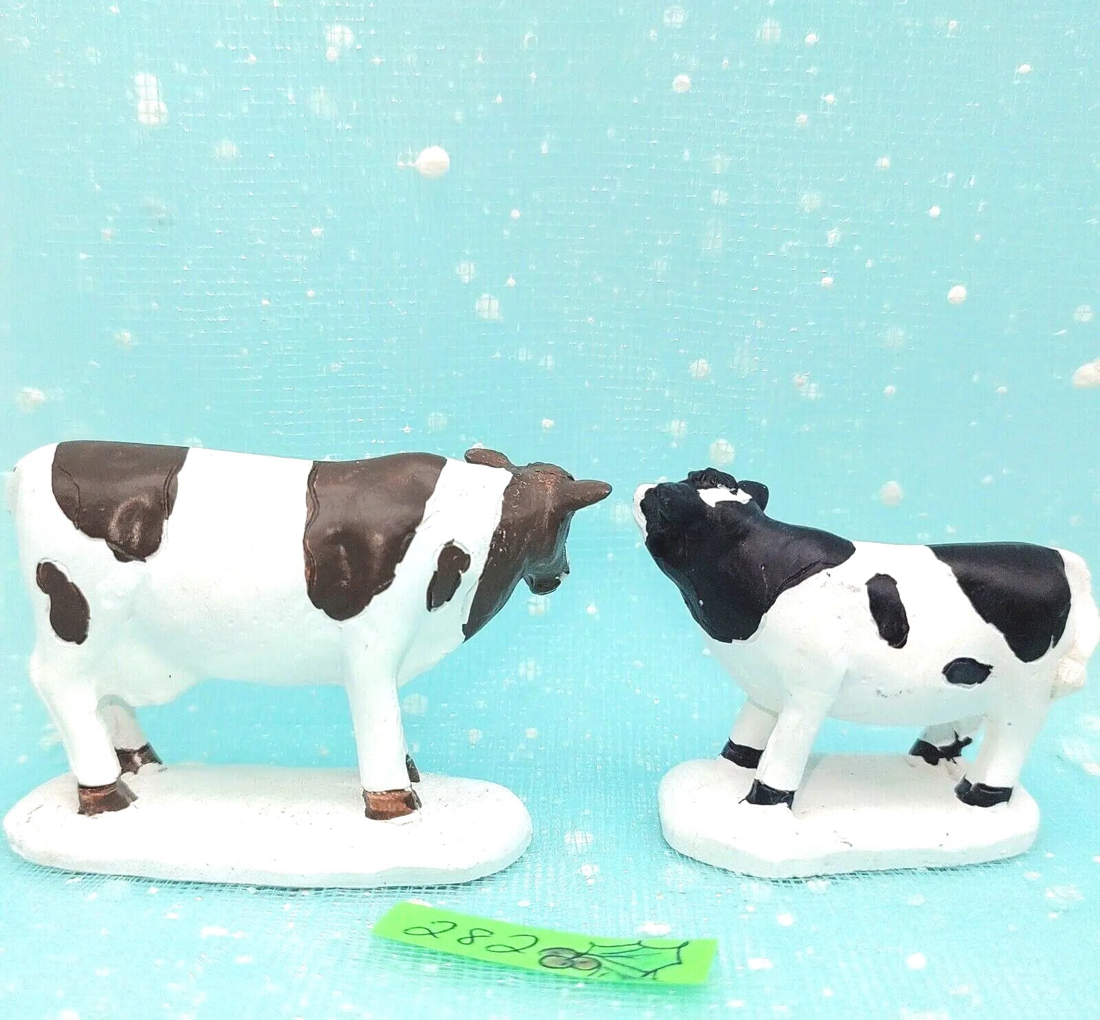 Cow Cattle Calf Farm Christmas Village Accessories LOOSE INV282