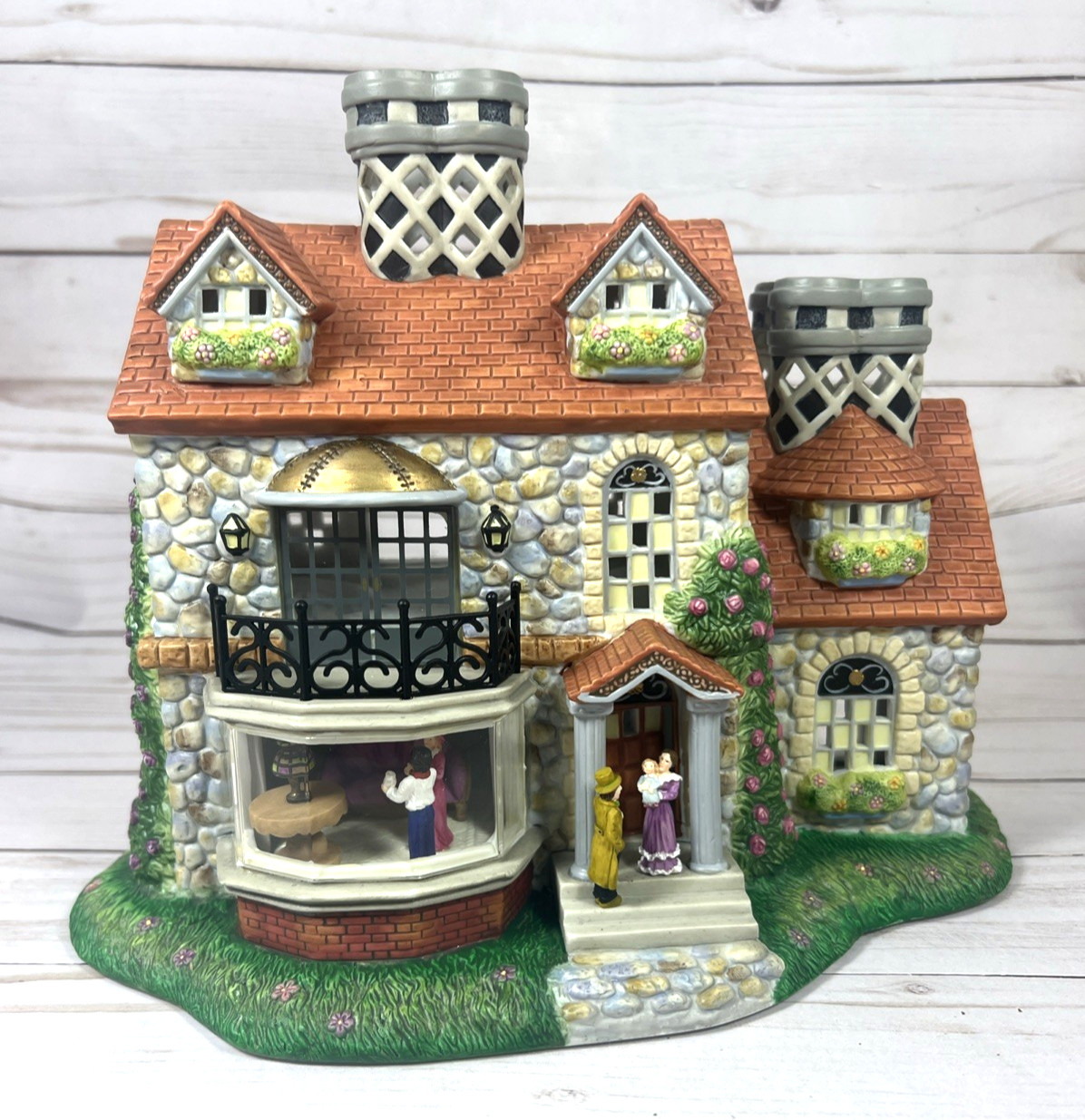 Partylite Bristol House Olde World Village #3 Victorian Tealight Candle P7322