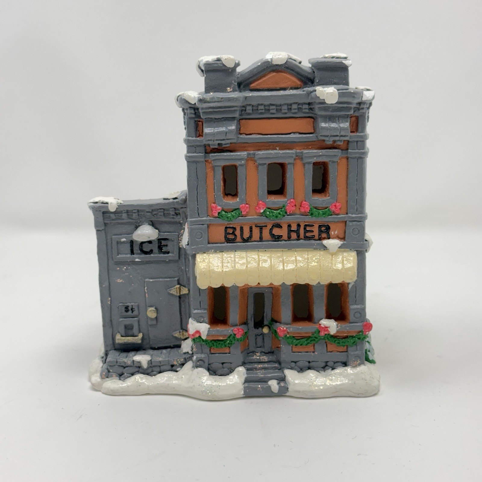 California Creations Victorian Snow Village Buildings – Butcher & Ice House