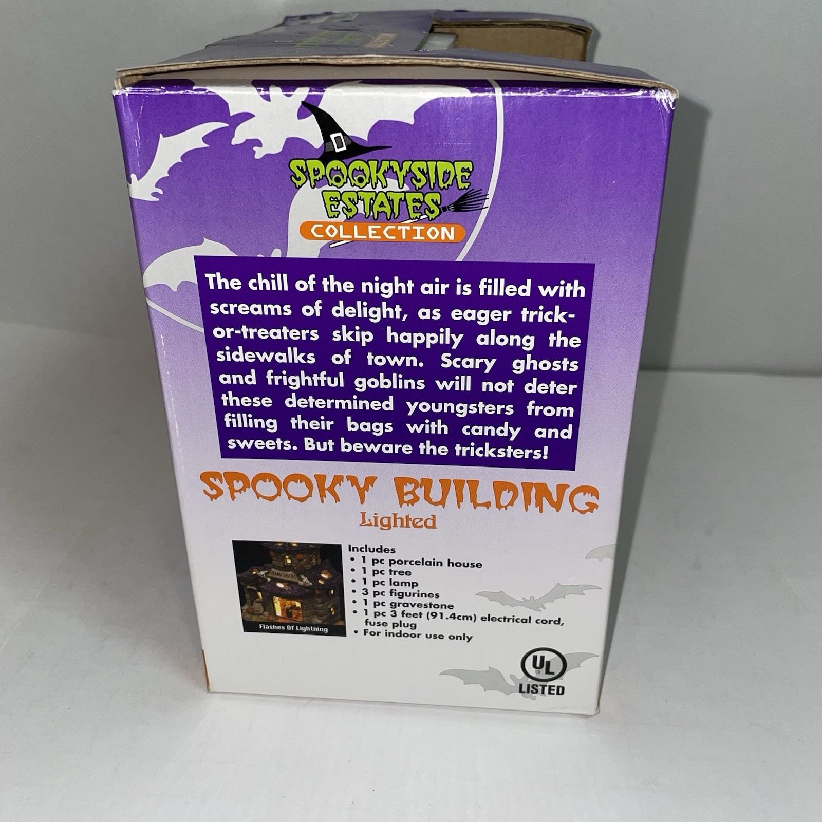 SPOOKY BUILDING LIGHTED Grand Theater Halloween Spookyside Estates Collection