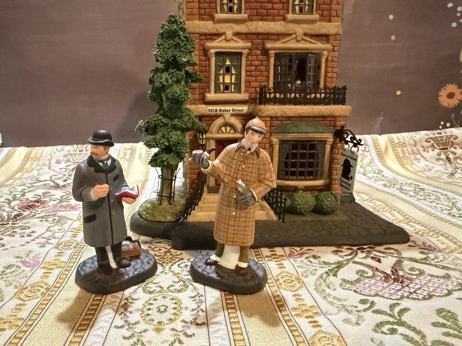 Department 56 Literary Classics Sherlock Holmes 221B Baker Street No Book In Box