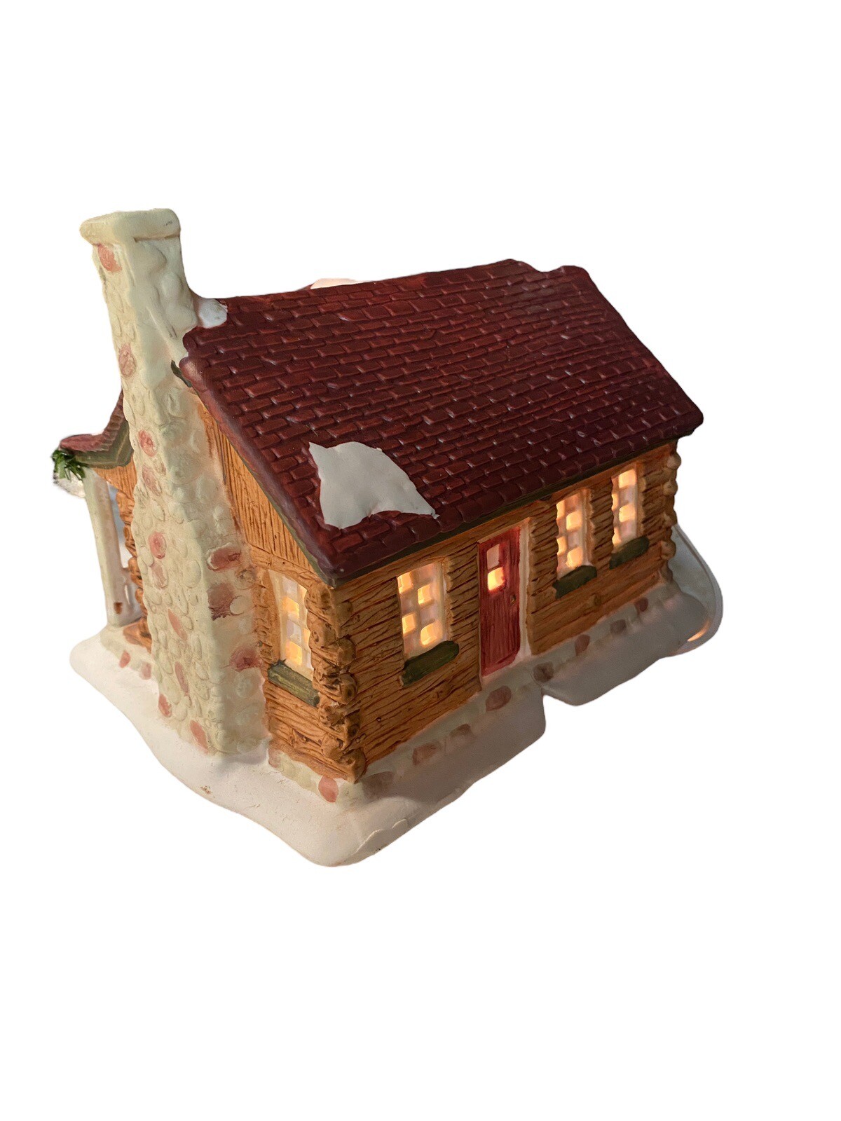 CHRISTMAS Valley “Guest House Lodge” 1993 Hand painted Christmas House W/ Light