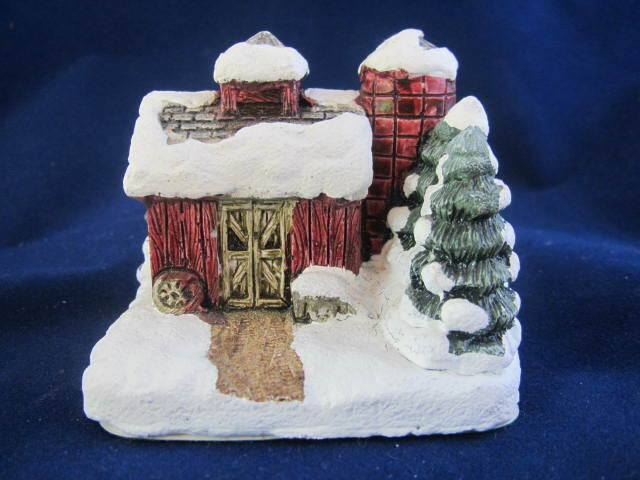 5 Vintage RSVP Ceramic American Rustic Christmas Series – 2” Tall- Made Taiwin
