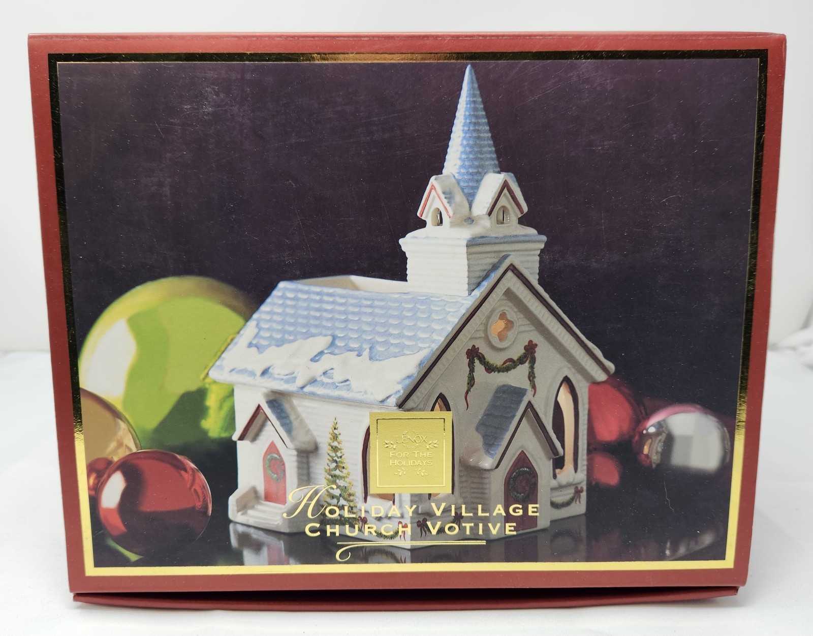 Lenox For the Holidays Village Church Votive with Box