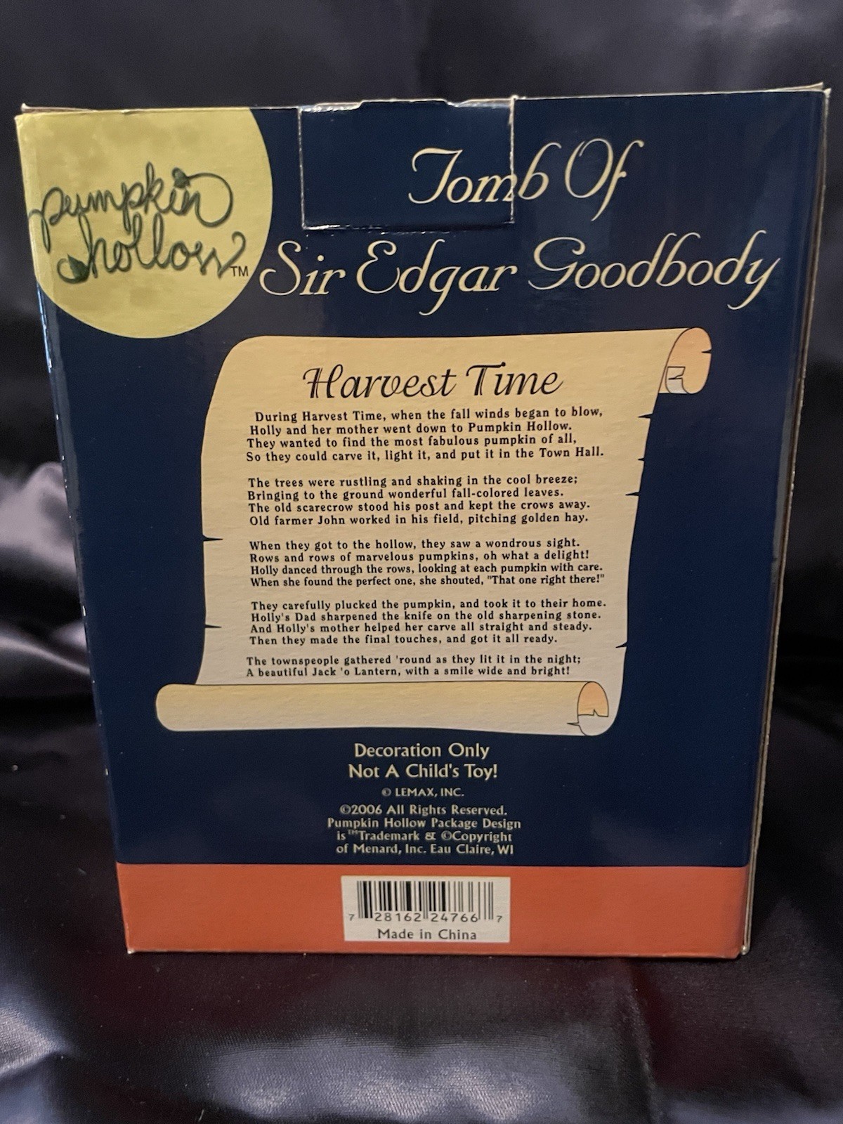 Pumpkin Hallow – The Tomb Of Sir Edward Goodbody Halloween Decoration