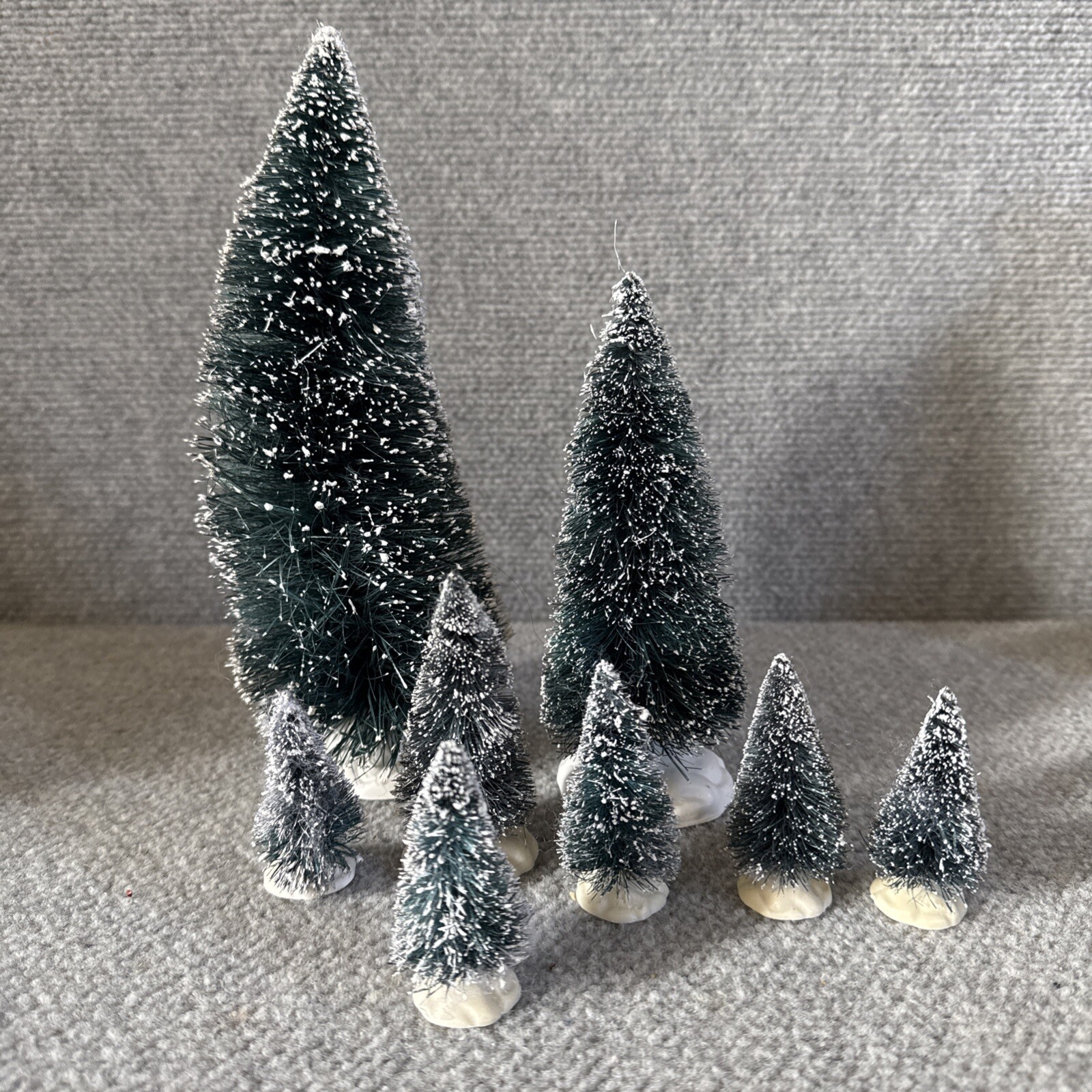 Lemax Village Landscape Winter White Pine Evergreen Snow Tree New Lot 8