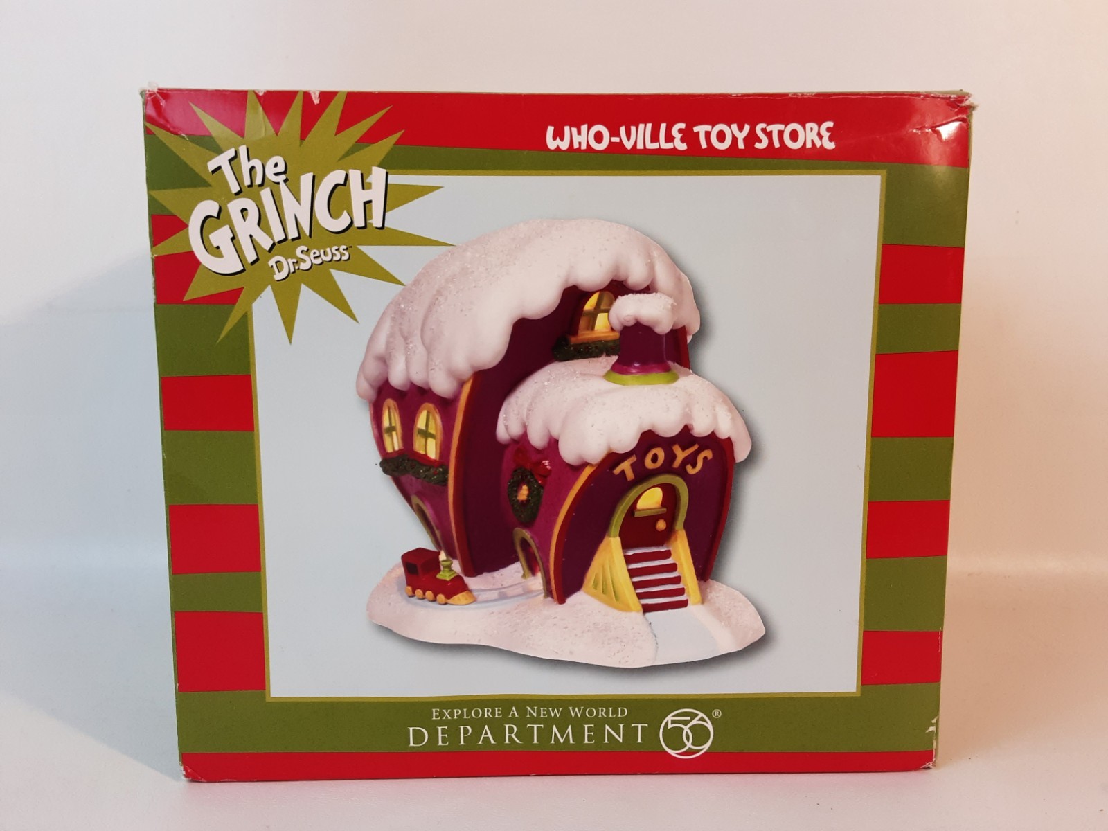 Who-Ville TOY SHOP Department 56 DR SEUSS The Grinch Christmas Village Toy Store