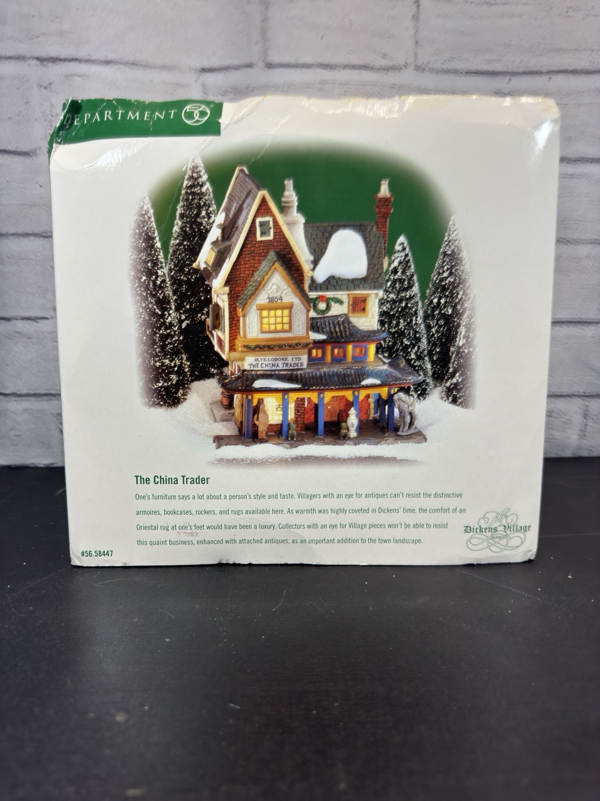 Dept 56 The China Trader, Dicken’s Heritage Village Collection, # 56.58447