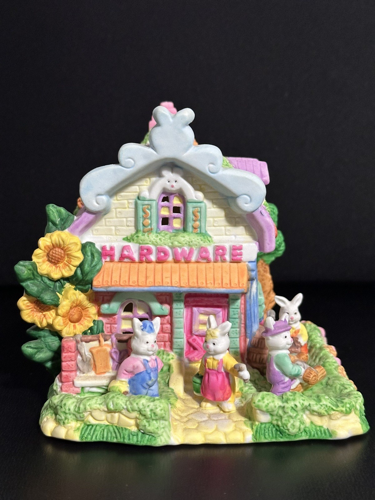 Cottontale Cottages Hardware Store Easter Bunny Village House 493-7447