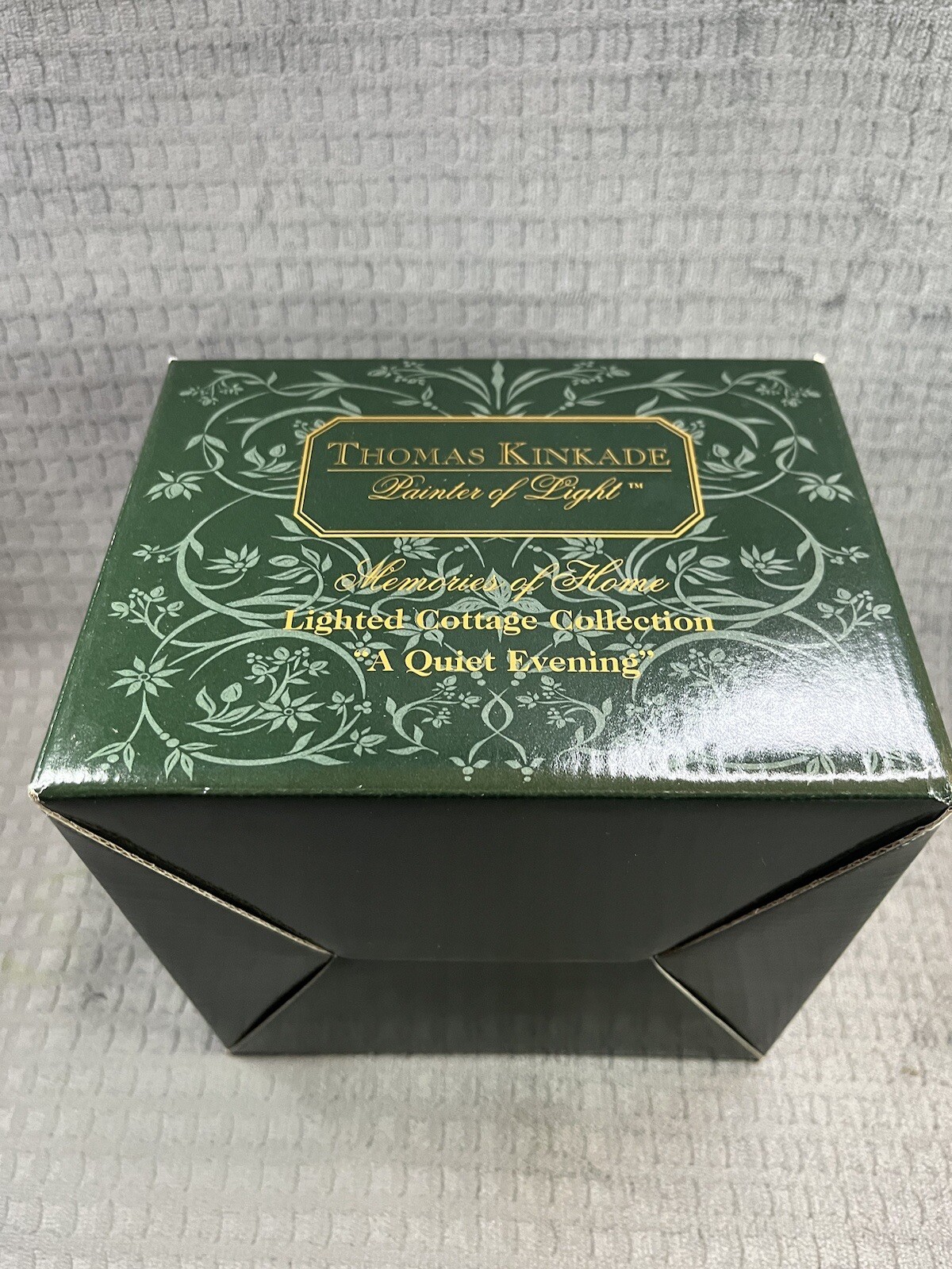 Thomas Kinkade Lighted Cottage Collection Painter Of Light “A Quiet Evening” New