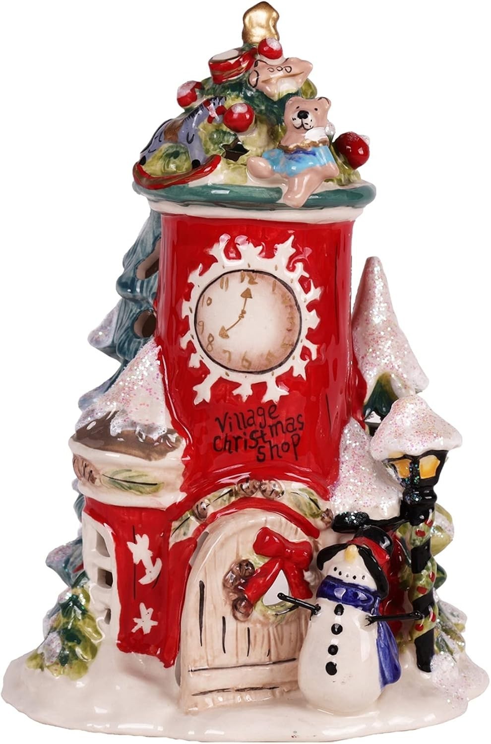 NEW Blue Sky Clayworks Village Christmas Shop Candle House, Christmas Village
