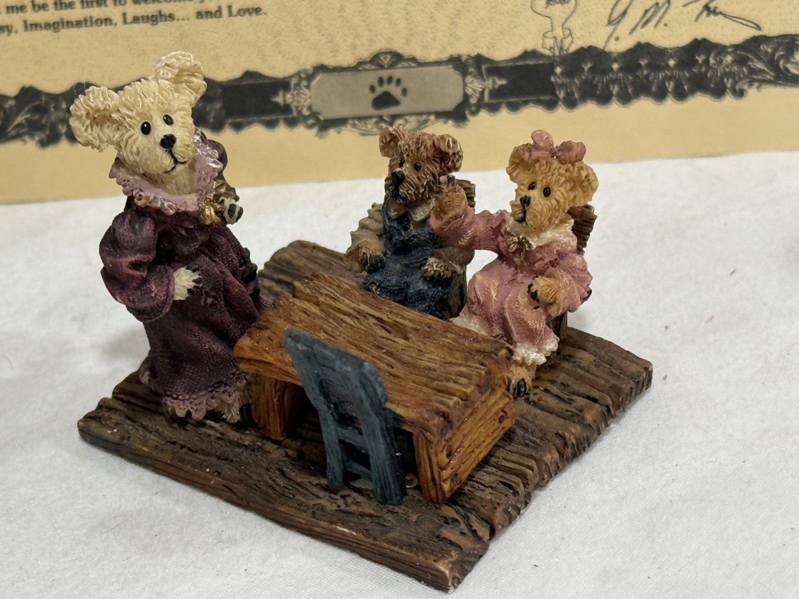 Boyds Bearly-Built Villages Boyds Town #4 The Boyds Bearly A School 19004 w/Box