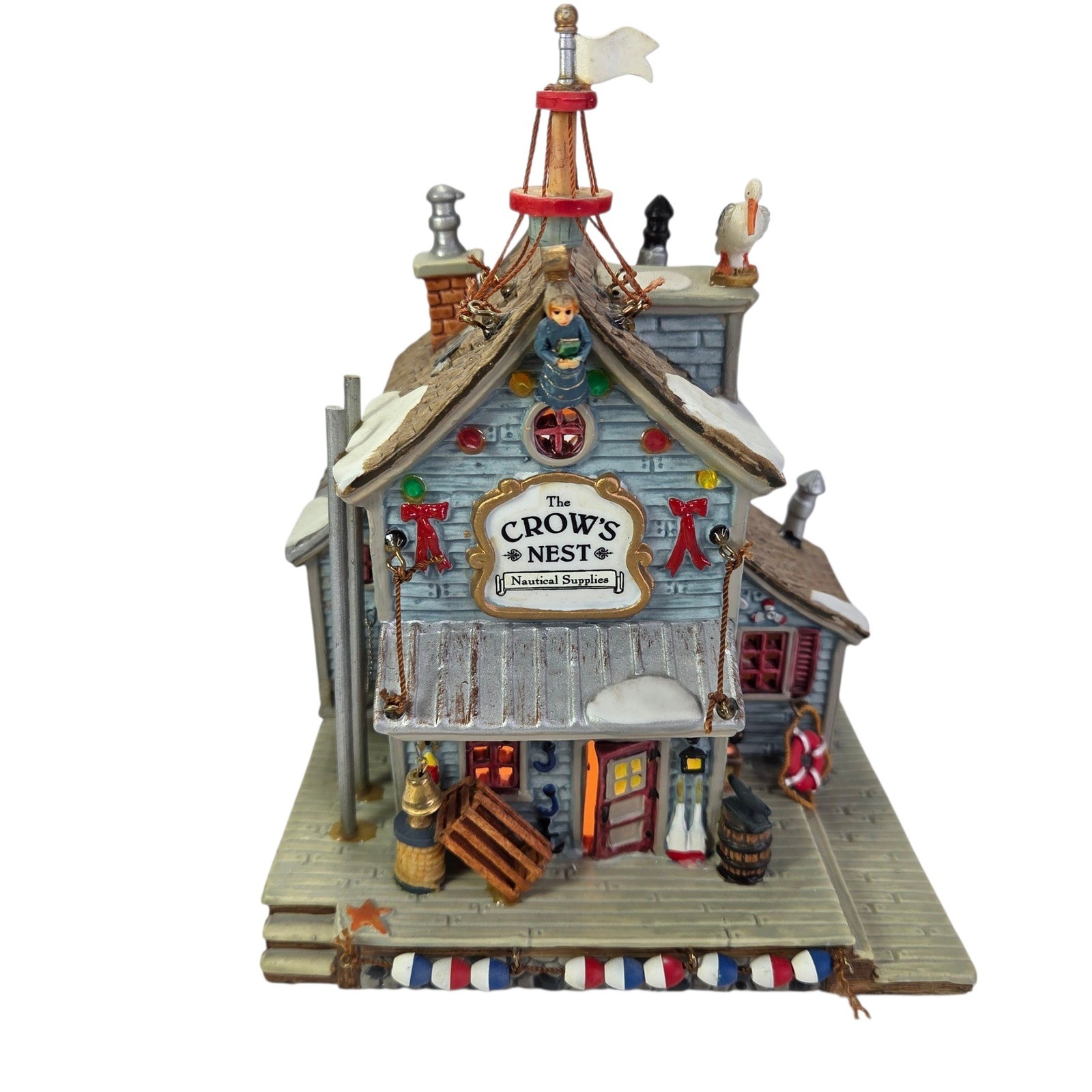 Lemax The Crows Nest Nautical Supplies Christmas Village Lighted Building Decor