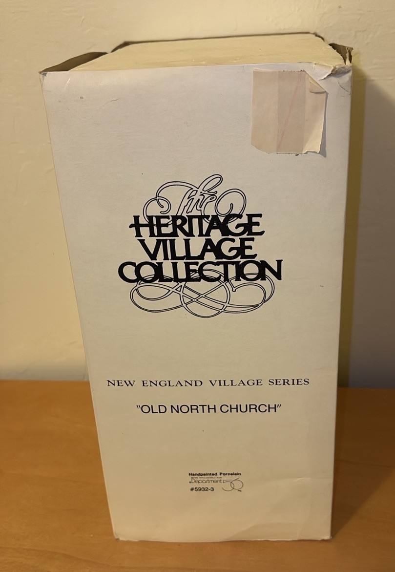 Dept. 56 New England Village Series “Old North Church” 5932-3 Boxed