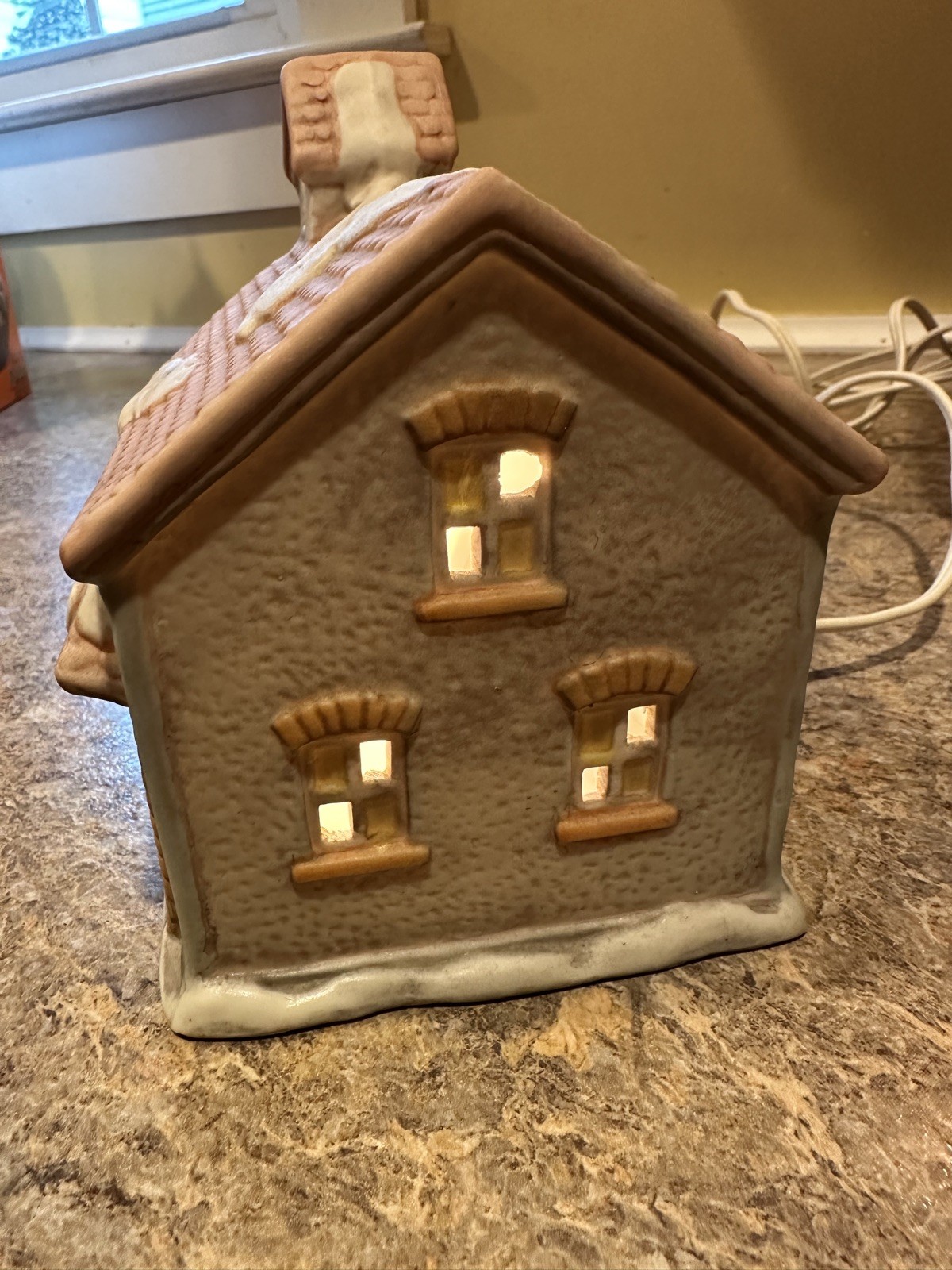 DICKENSVILLE Porcelain House LIGHTED POST OFFICE Christmas Village NOMA OG BOX