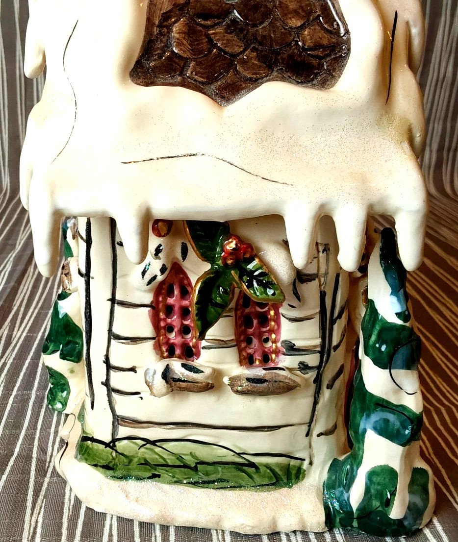 2002 Blue Sky Heather Goldmine Come All Ye Faithful Church Tea light Base 13.5″