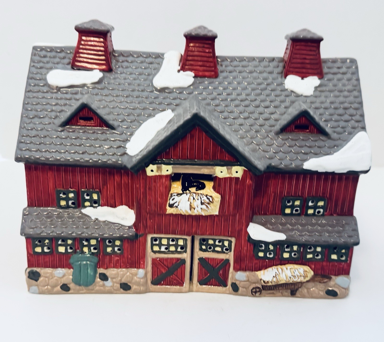 Department 56 Red Barn The Original Snow Village Lighted Building 1997