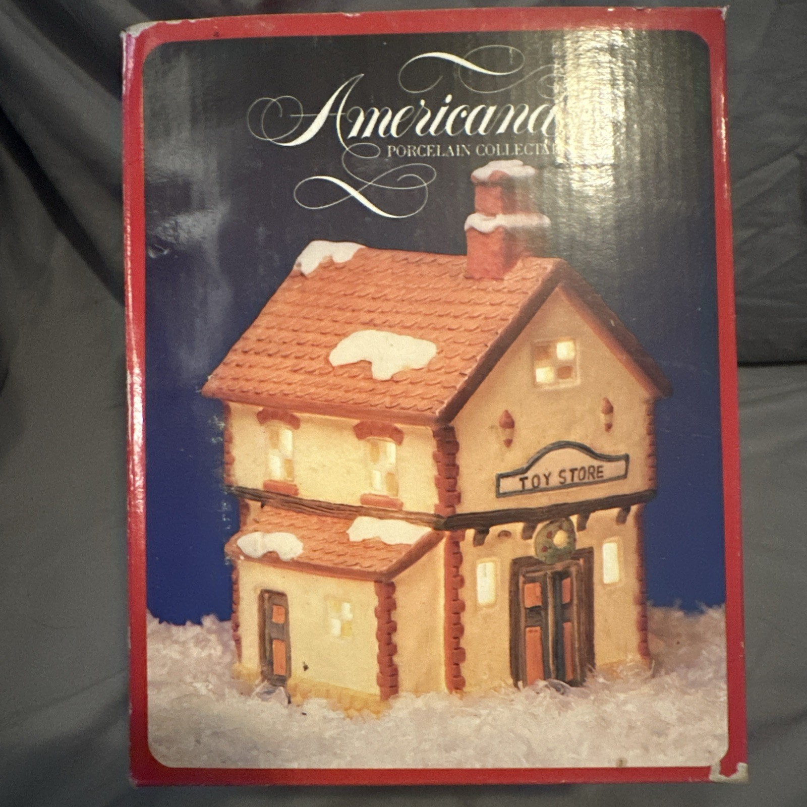 Americana “Toy Store” 1990 Porcelain Collectible Lighted House. Tested