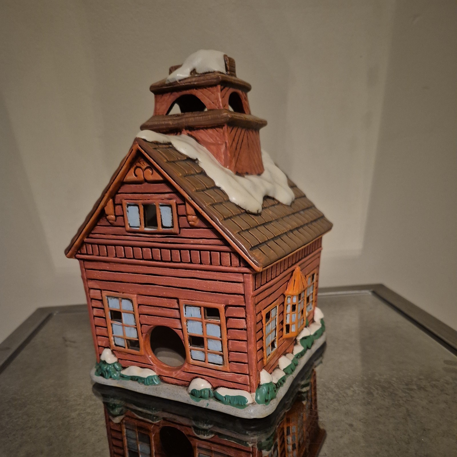 Vintage LEFTON Christmas Colonial Village Little Lil Red School house 05821