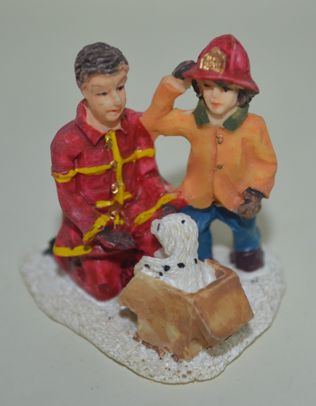 Christmas Village Mini Figurine – Fireman to the Rescue” 1.75 in