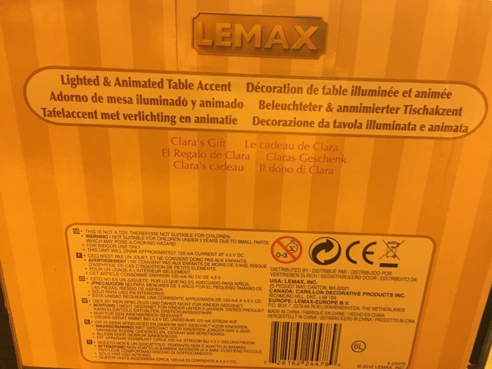 LEMAX Claras Gift-Holiday Village Lighted & Animated Toy Soldier-retired