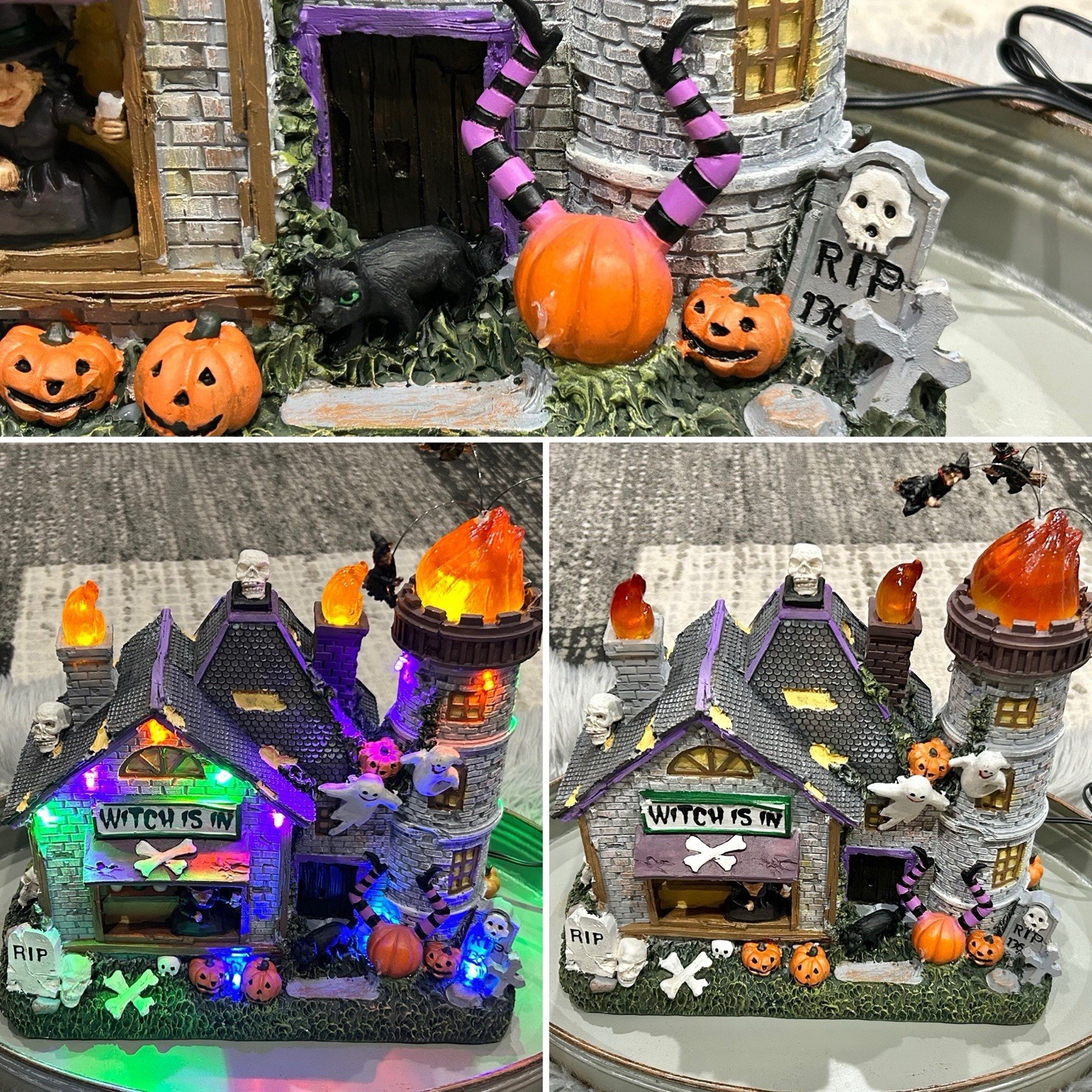 Crosslight Halloween Animated Witch’s Haunted House LED & Sound