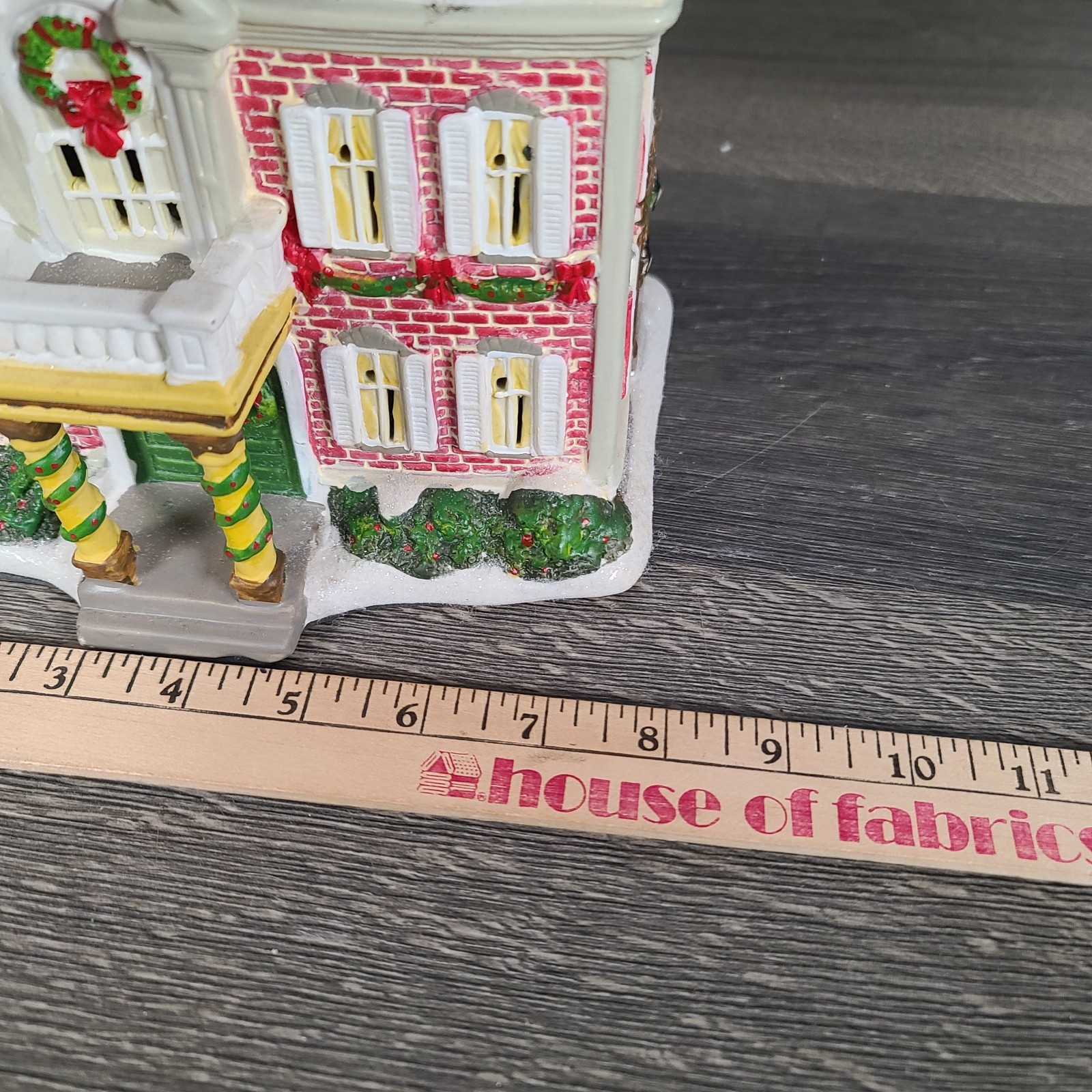 Holiday Inspirations Towne Series Lighted Red Brick House