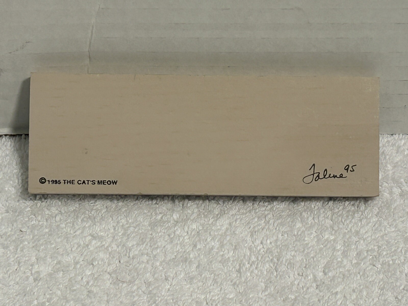 Vintage 1995 The Cats Meow Village Accessory Rubbermaid Train Car Shelf Sitter