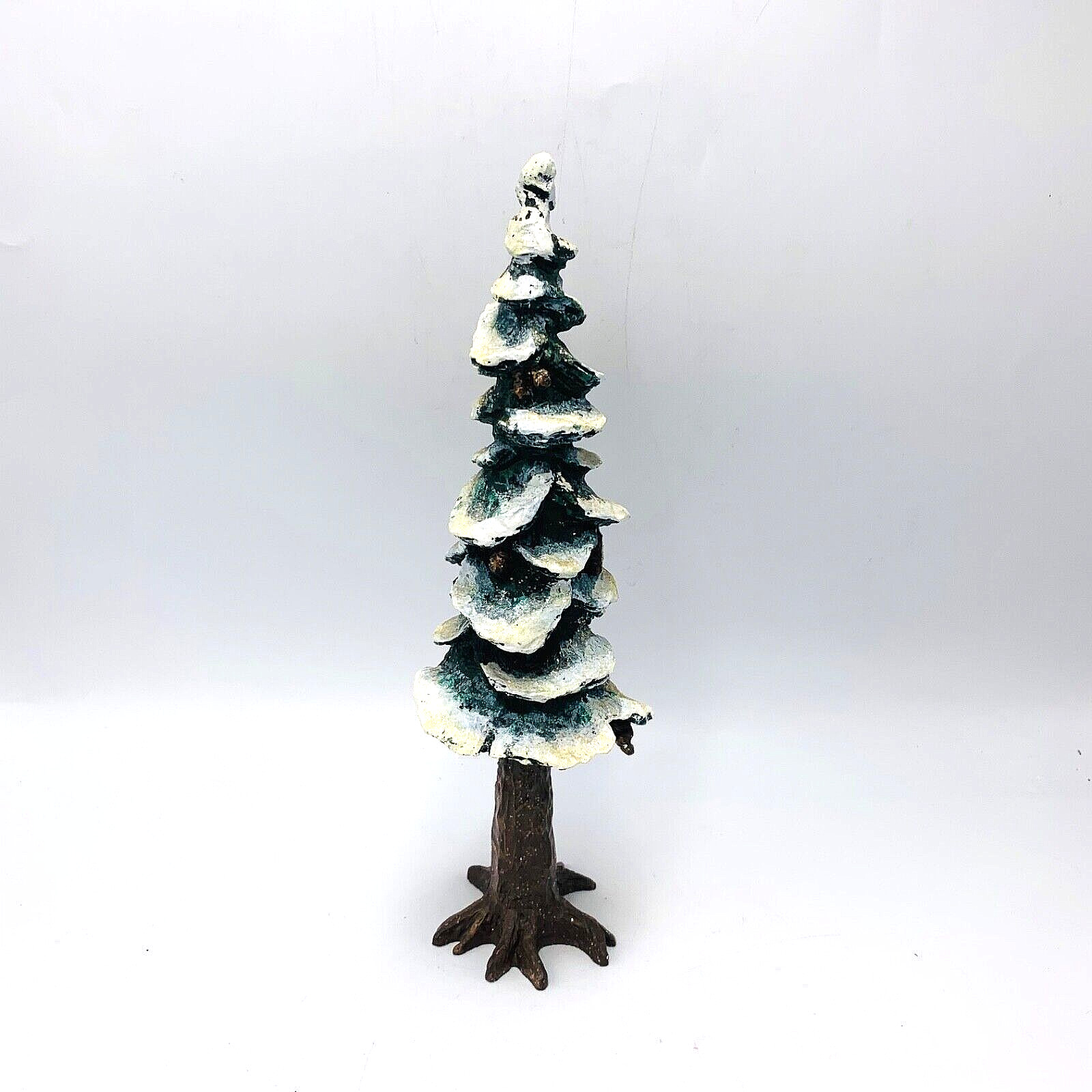 Vintage Dept 56 Village Pole Pine Tree w/ cones 10.5″ Porcelain in Box #5529-8