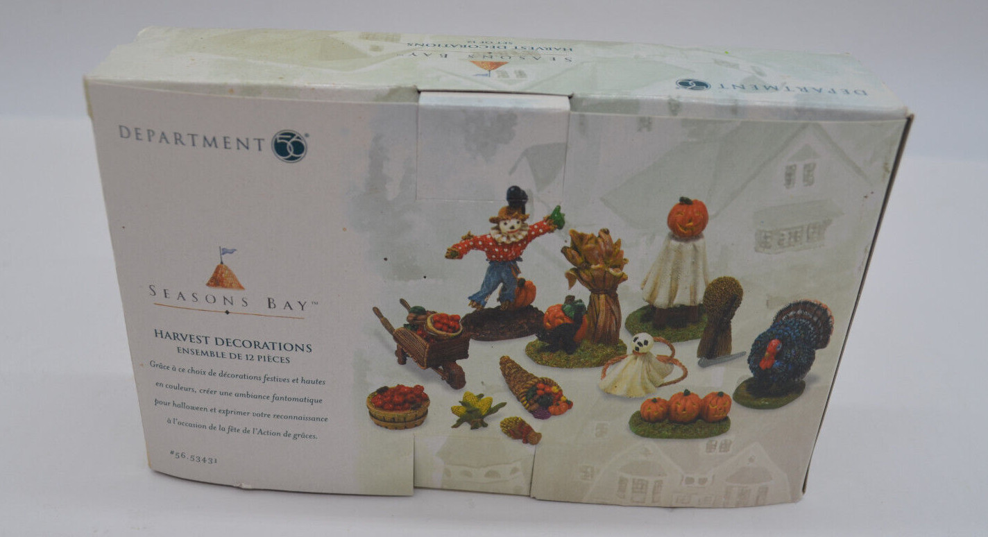 Department 56 Halloween Harvest Decorations Set of Twelve Seasons Bay #56.53431