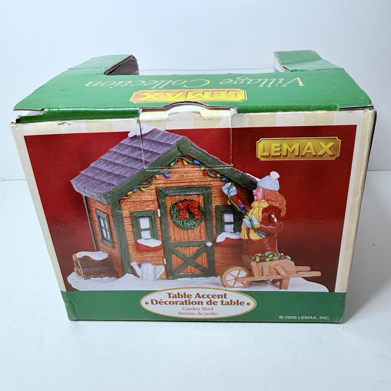 Lemax Christmas Village Collection Garden Shed Table Accent 2006 63569