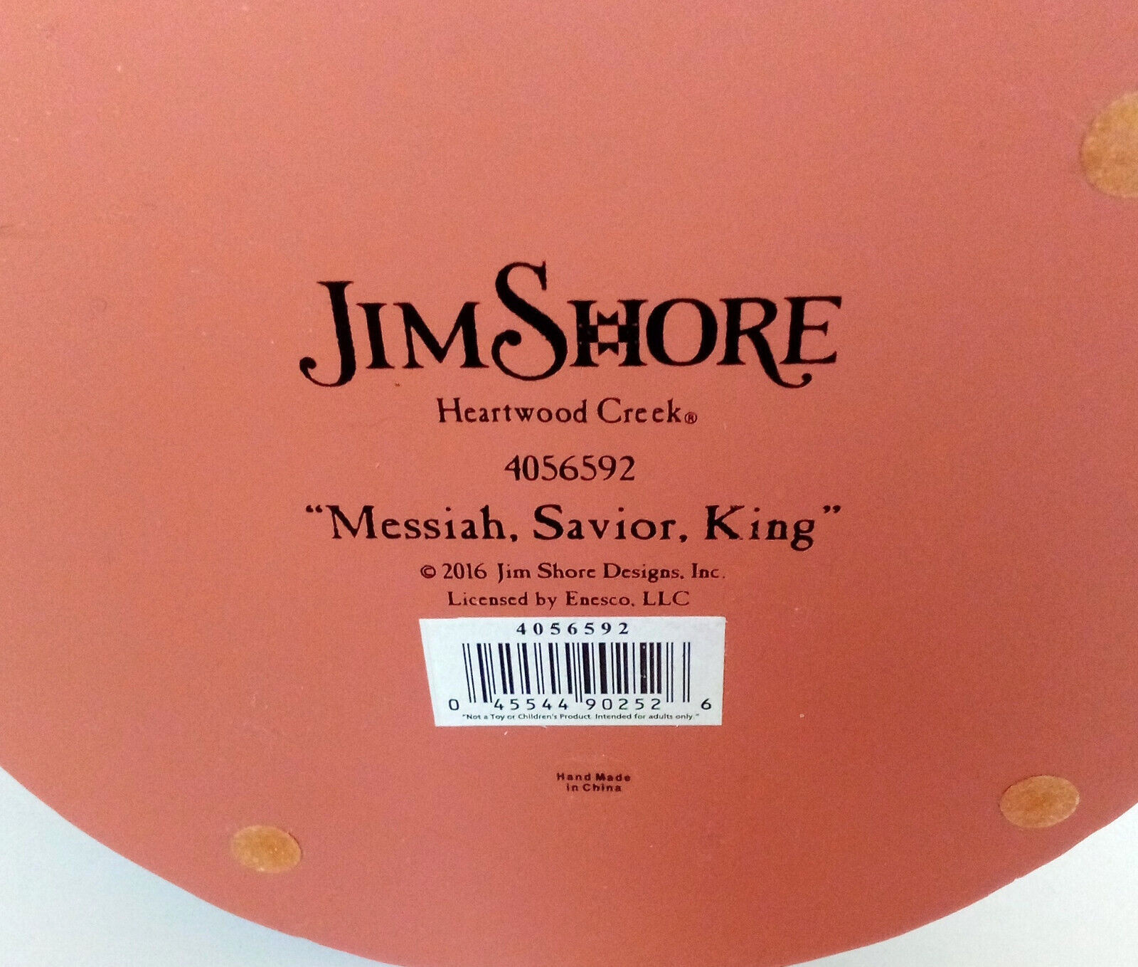 Jim Shore Messiah Savior King Heartwood Creek Revolving Navtivity 2016
