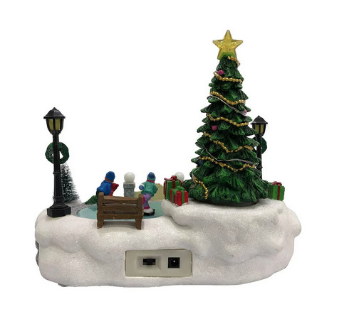 50% OFF HALF PRICE St Nicholas Square Rotating Tree Plaza Music Lights