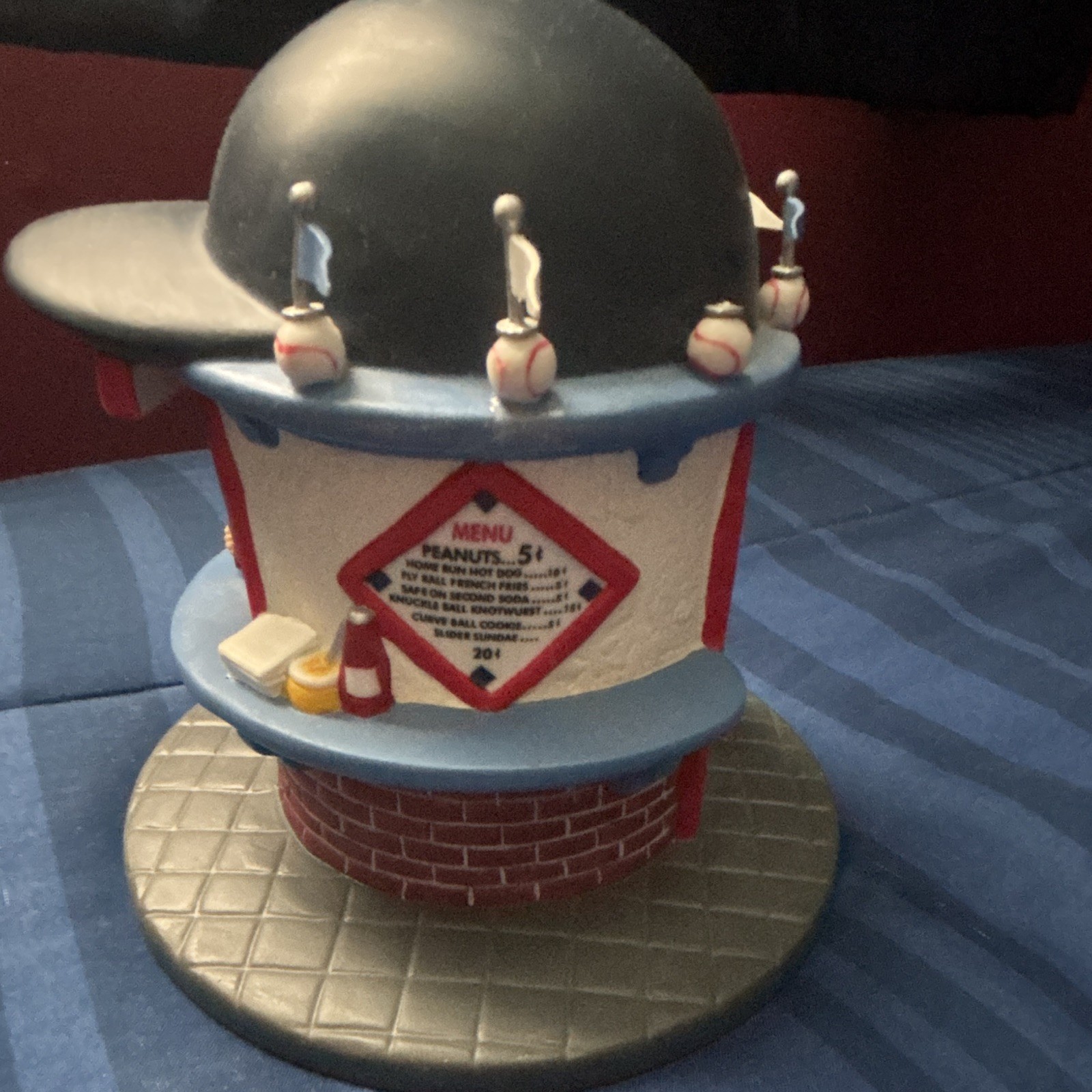 Department 56 MLB Boston Red Sox Refreshments Stand Christmas Village 2004