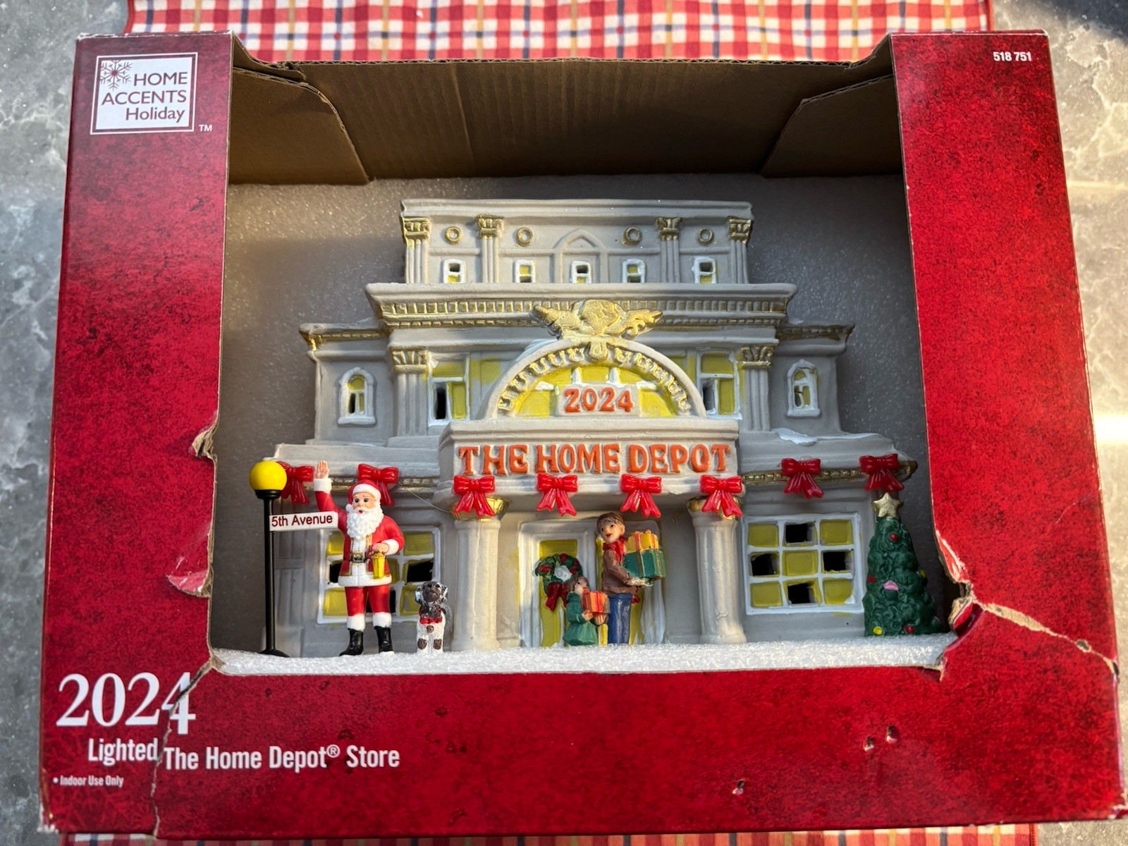 Home Accents Holiday 2024 Lighted “The Home Depot Store “