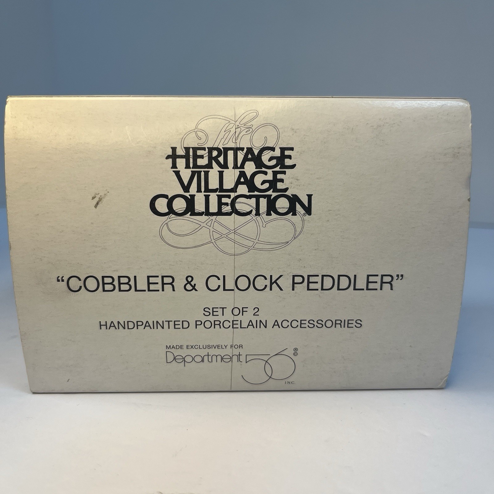 Department 56 Heritage Village Cobbler and Clock Peddler 5839-4 Christmas Decor