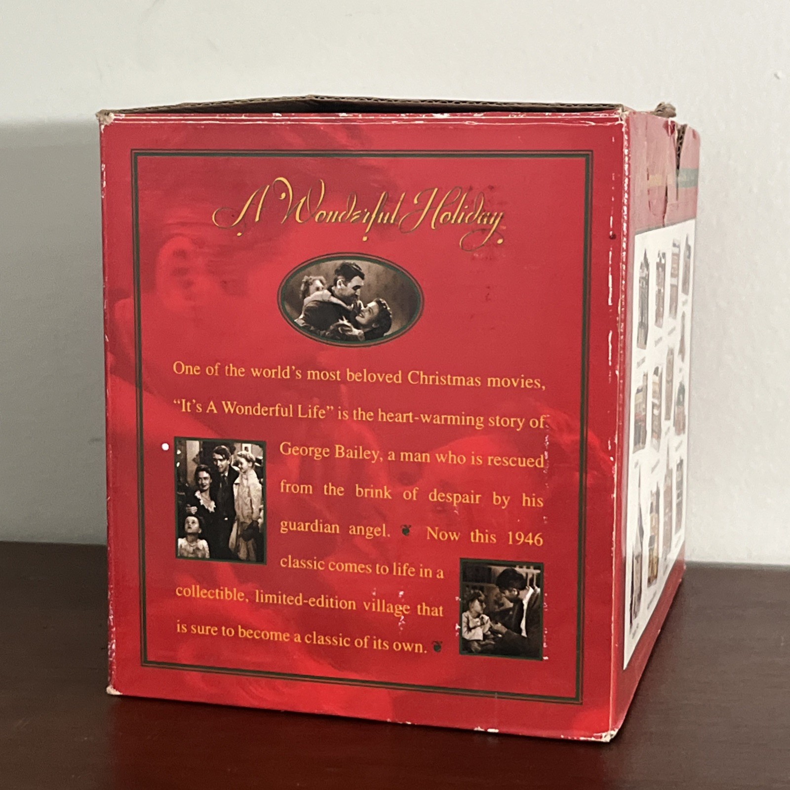 It’s a Wonderful Life Holiday Village Bedford Falls Library w/Box No Styrofoam