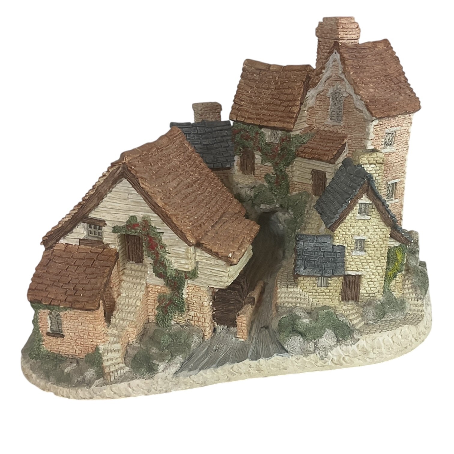 Vintage David Winter Brookside Hamlet 1982 Hand Painted Cottage – Great Britain