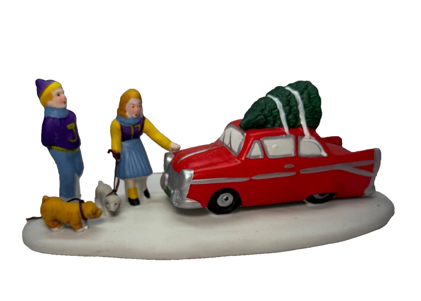 1998 Lemax Village Collection Porcelain Table Piece: Cool Wheels