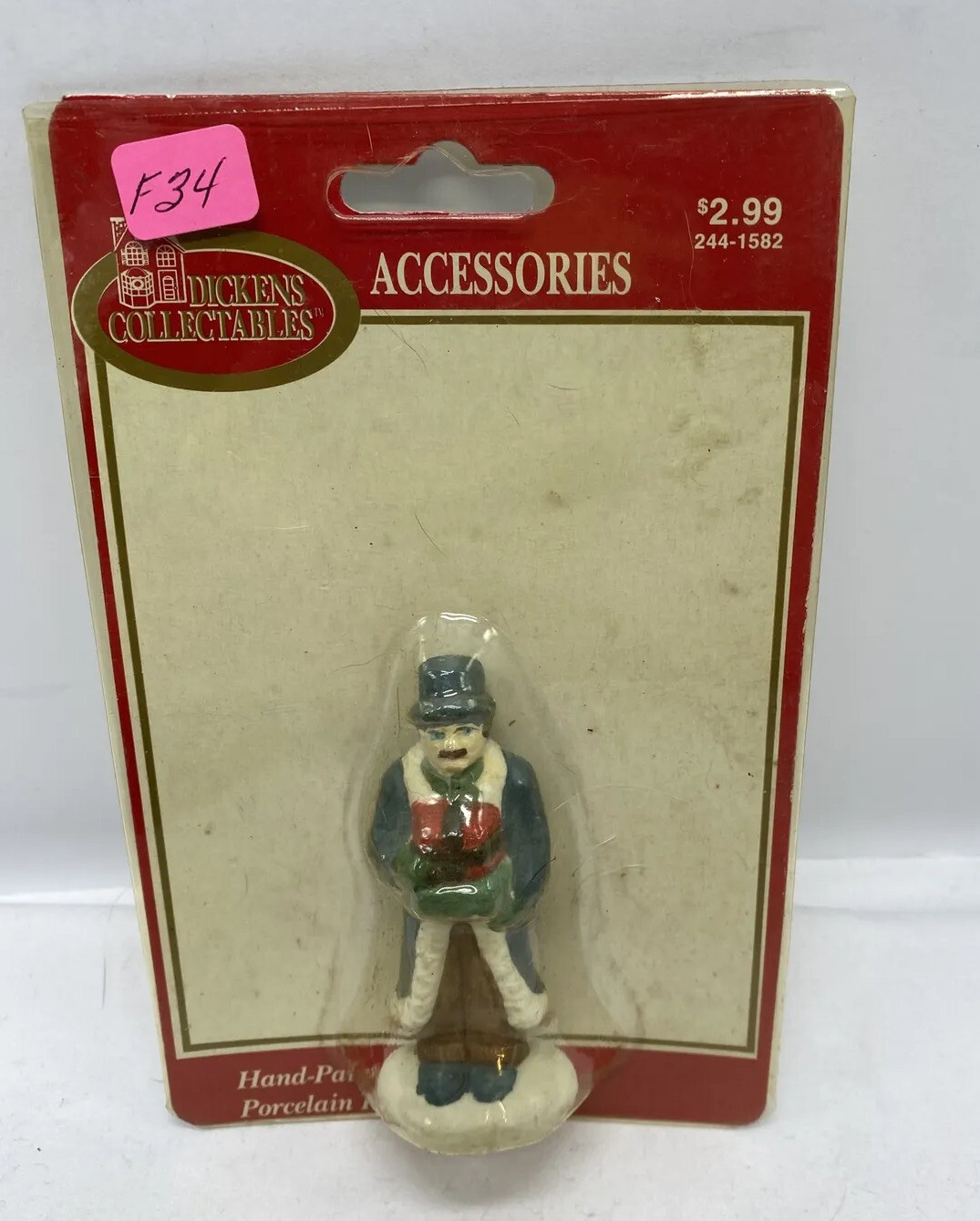 Dickens Collectables Christmas Village Accessory MAN Dollhouse F34