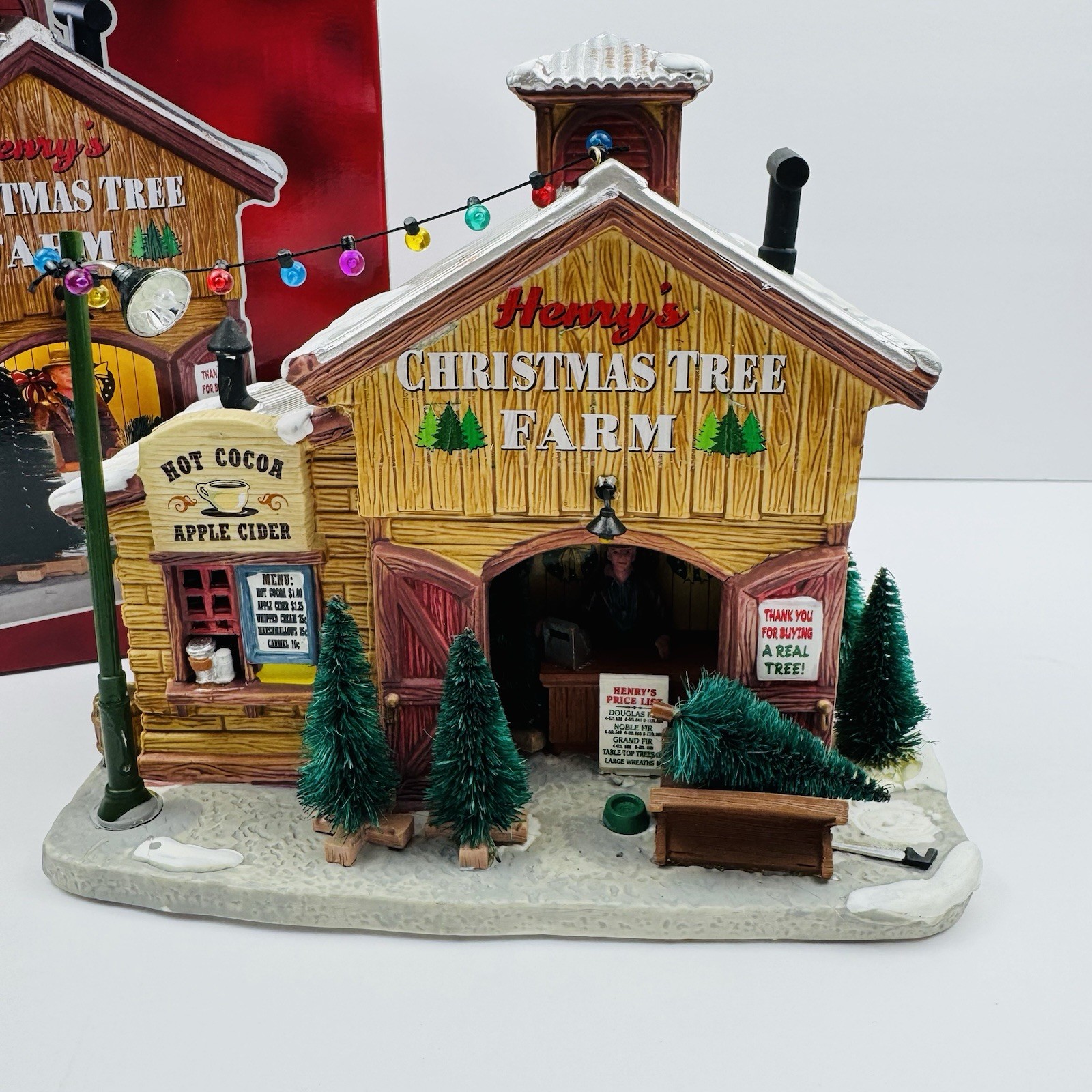 Lemax Henrys Christmas Tree Farm 75257 Signature Village Lighted Building