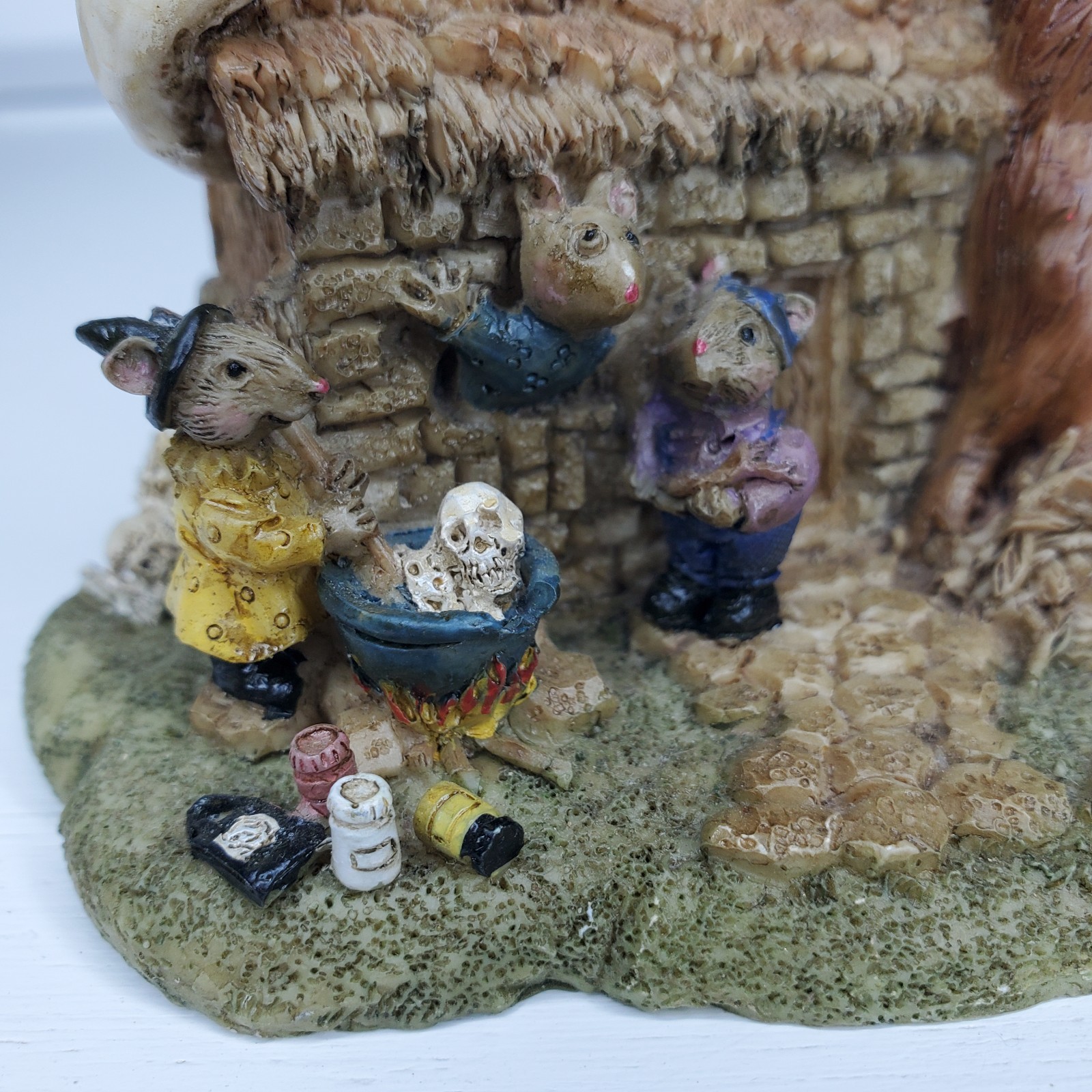 Halloween Mouse Village Resin Mice Pumpkins Skeleton Bats Spiders Ghosts Spooky
