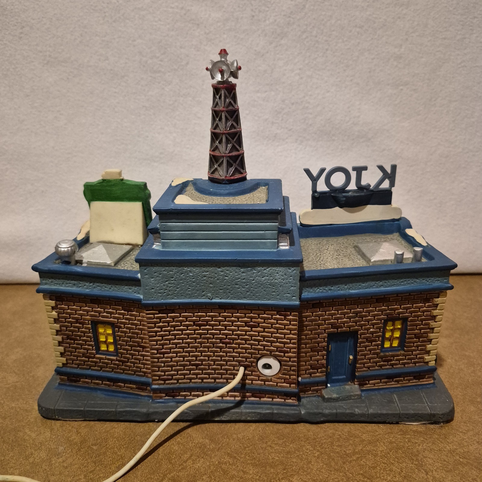 Rare Retired Lemax Village KJOY Radio Station 2008 #85714 Christmas Building
