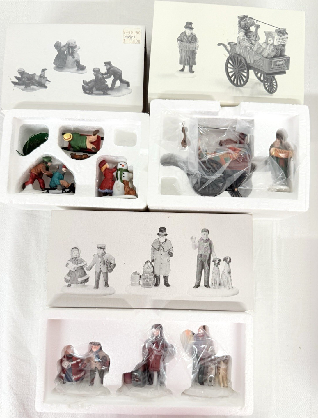 Dept 56 Heritage Village Collection Accessories Figures Lot Of 15 Excellent, New