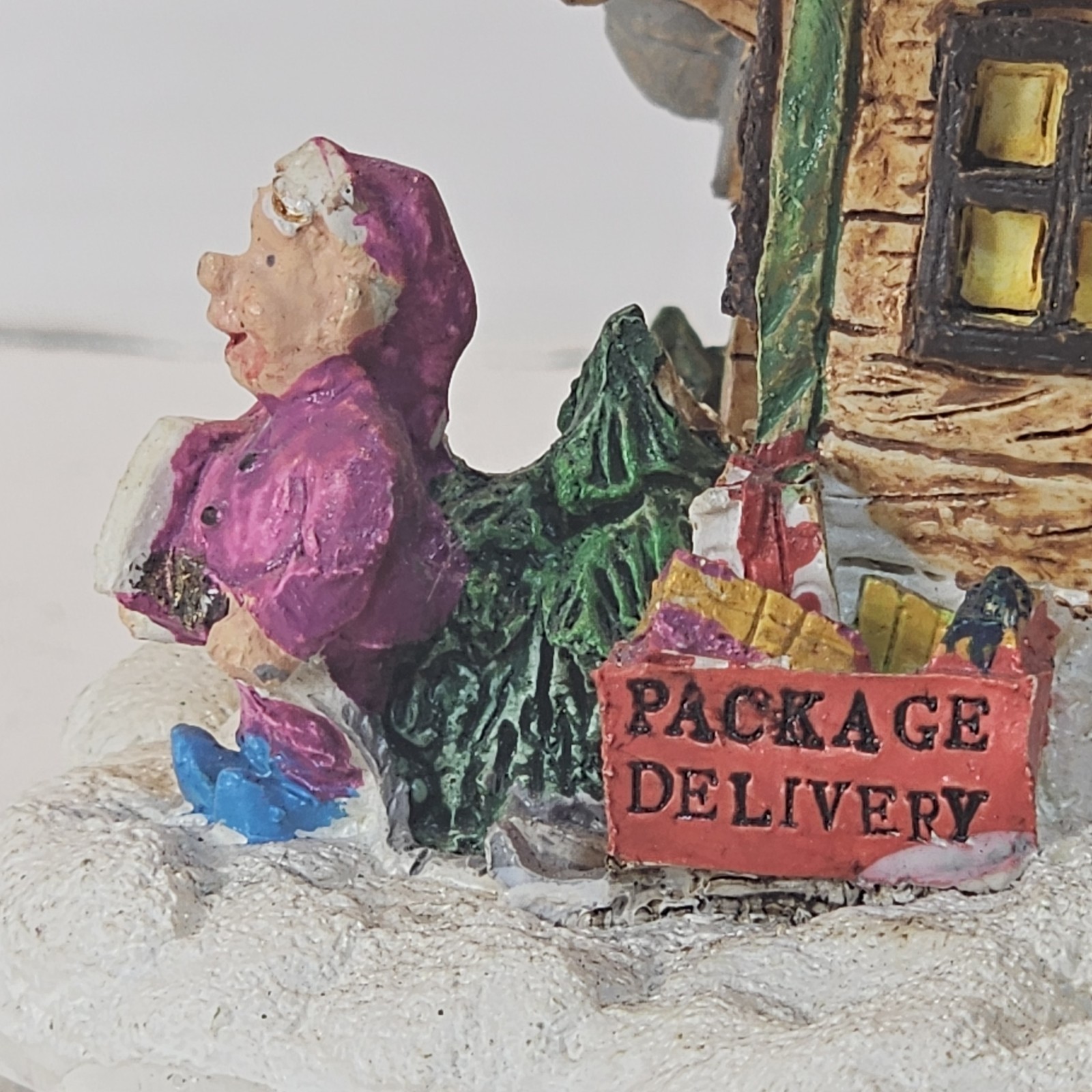 Vtg 1995 Santa’s Town- Post Office,Santa’s House,G.bread bakery. Reindeer Barn